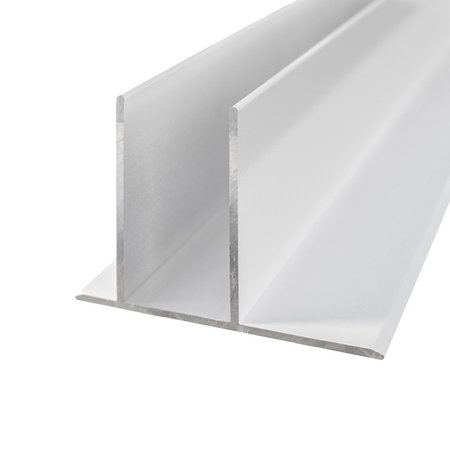 Swiftwall Pro Pro Reusable Modular Panel System Bottom Track in W hite Powder-Coated Aluminum TA10